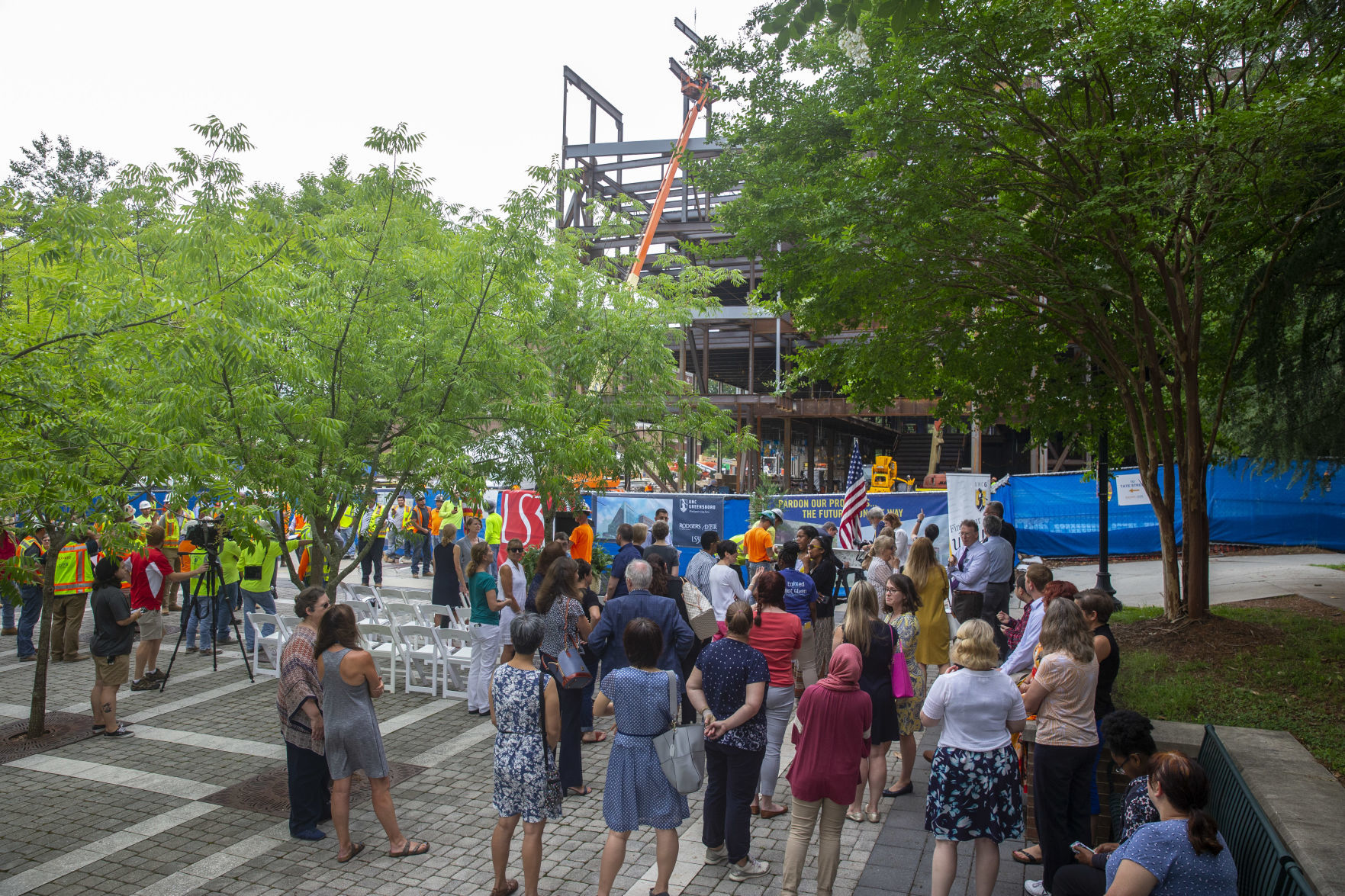 School of Nursing and Instructional Building topping out ceremony